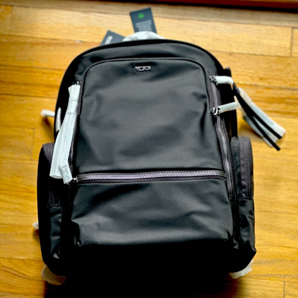 TUMI Voyageur Celina Backpack in Black with Gunmetal detailing New